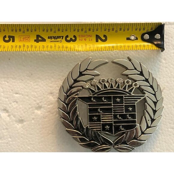 Men's Silver Beautiful Style Front Small Stones Antique Classic Belt Buckle - Picture 2 of 3